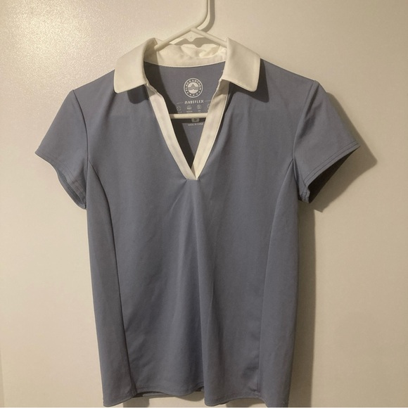 FLAG & ANTHEM Colorblock Pique Polo Rugby Stretch Women's Small - Picture 7 of 8